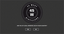 Desktop Screenshot of 45westdistillers.com